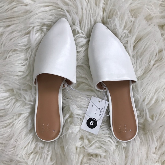 a new day Shoes - NWT a new day White Junebug mules